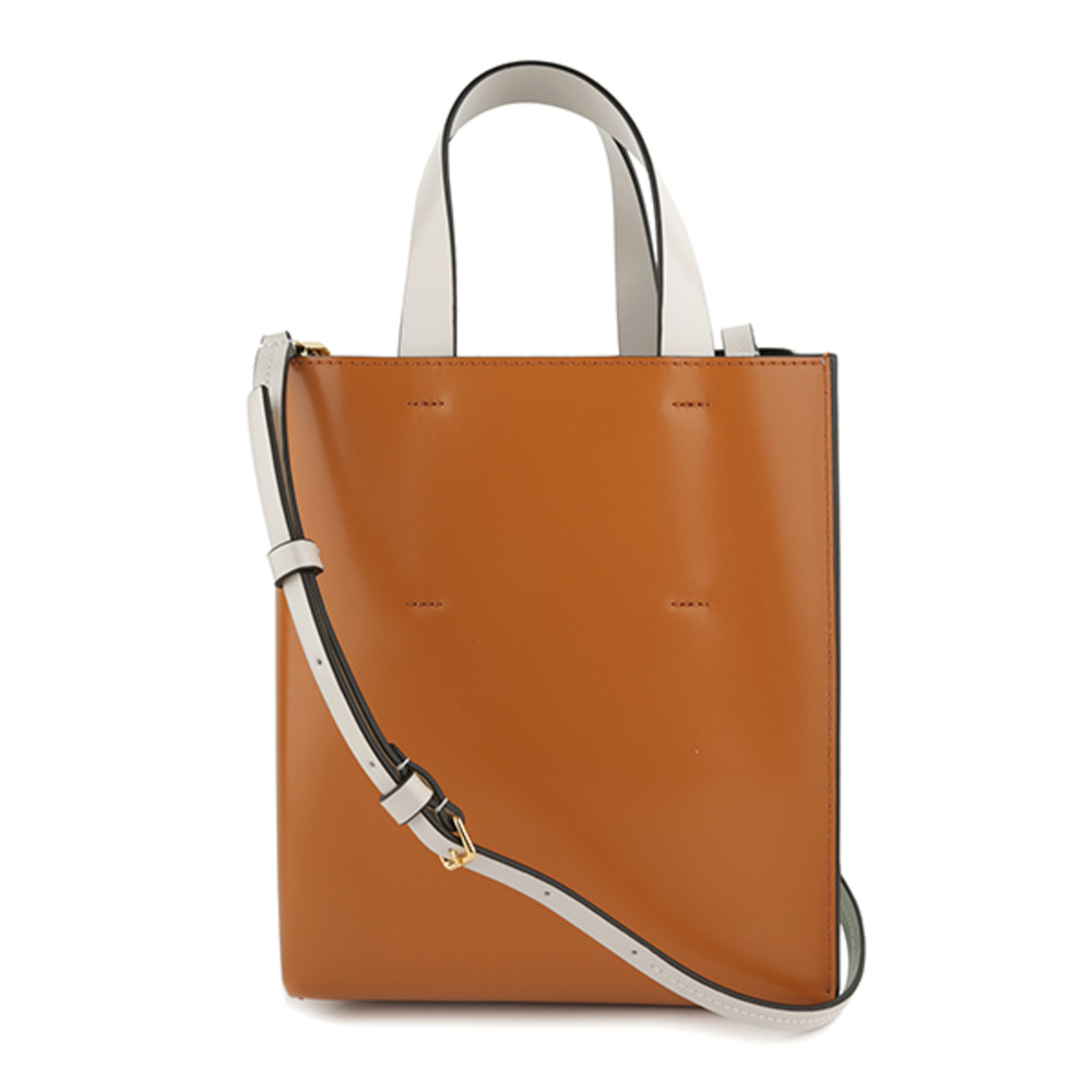 Marni Shoulder Bag Museo Light Blue Orange - Picture 1 of 9